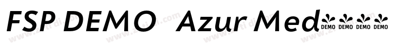 FSP DEMO   Azur Med字体转换